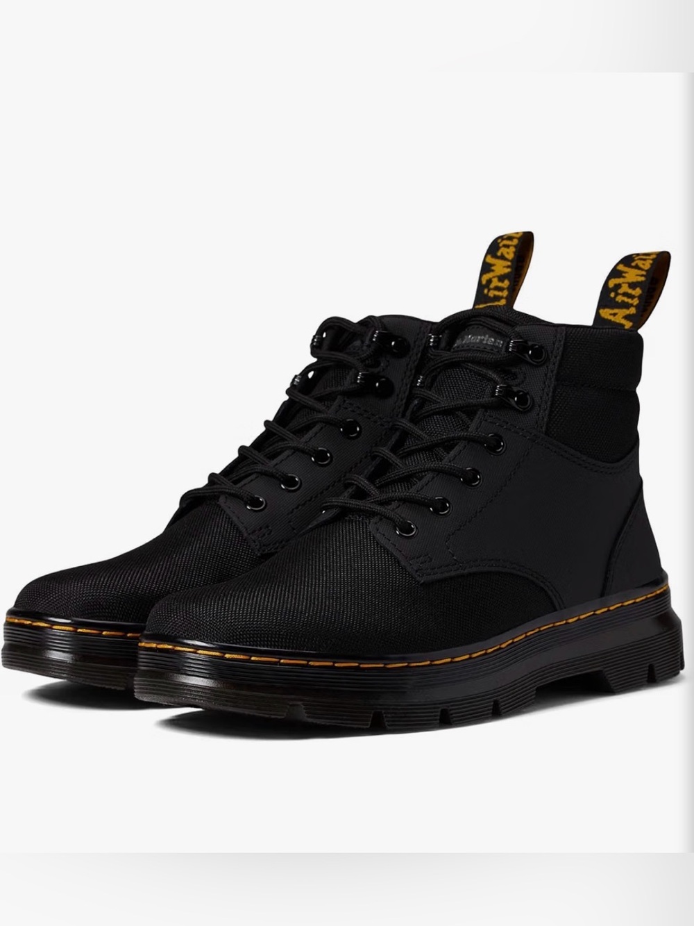 Dr. Martens Unisex Adult  M/9 L/10 Rakim Nylon Lace-Up Boots